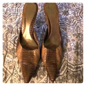 Nine West Snake Print Mule
